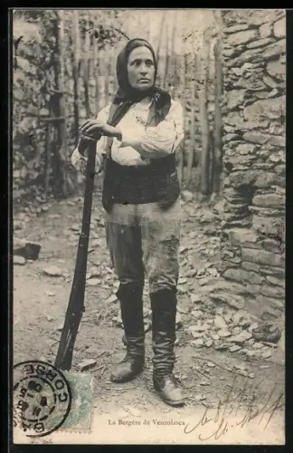 AK Korsika / Corse, La Bergere de Venzolasca