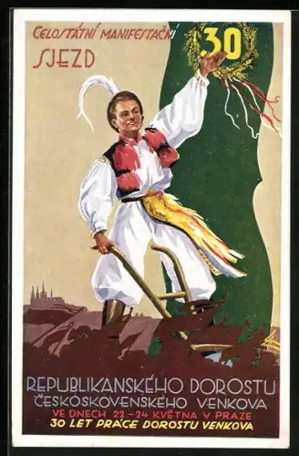 Künstler-AK Celostatni manifestacni sjezd
