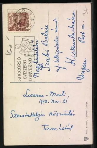 AK Locarno, Vicolo, Ortsansicht