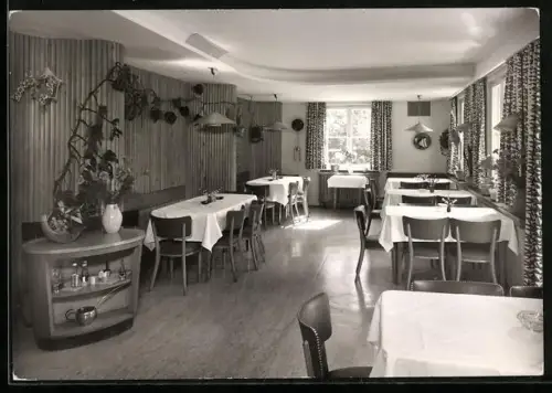 AK Feucht b. Nürnberg, Autobahn-Rasthaus, Innenansicht