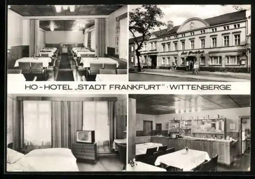 AK Wittenberge, Hotel Stadt Frankfurt, Innenansichten