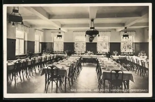AK Bad Dürrheim, Heilstätte Hirschhalde, Speisesaal, Innenansicht