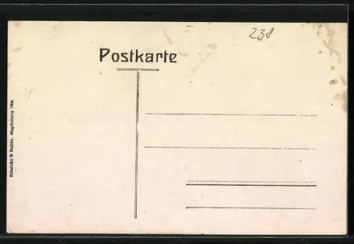 AK Dessau, Lindenplatz mit Johanniskirche