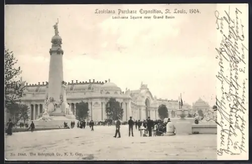 AK St. Louis, Louisiana Purchase Exposition 1904, Louisiana Square near Grand Basin