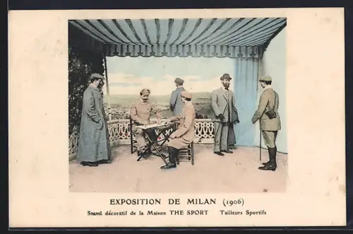 AK Milan, Exposition de Milan 1906, Stand décoratif de la Maison The Sport