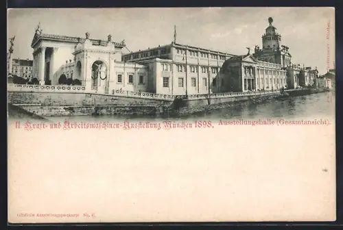 AK München, II. Kraft- und Arbeitsmaschinen-Ausstellung 1898, Halle