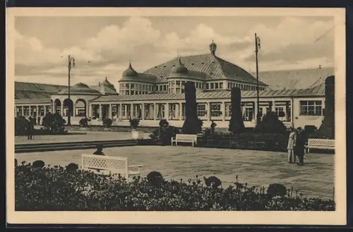 AK Leipzig, Weltausstellung und Graphik 1914, Blick zum Hauptrestaurant