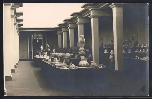 AK Dresden, Jahresschau Deutscher Arbeit, Ausstellungshalle, Innenansicht