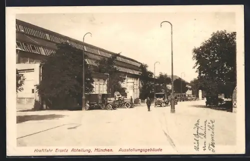 AK München, Kraftfahr Ersatz-Abteilung, Ausstellungsgebäude