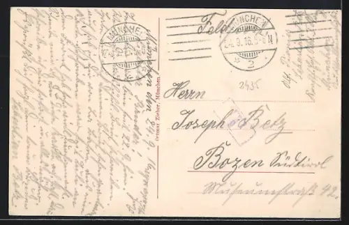 AK München, Kraftfahr Ersatz-Abteilung, Ausstellungsgebäude