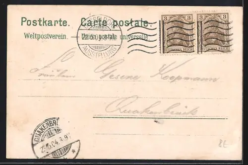 AK Düsseldorf, Internationale Kunst- & grosse Gartenbauausstellung 1904, Diorama