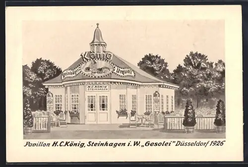 AK Düsseldorf, Gesolei-Ausstellung 1926, Pavillon H. C. König