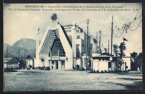 AK Grenoble, Exposition Internationale de la Houille blanche et du Tourisme 1925, Le Palais du Tourisme