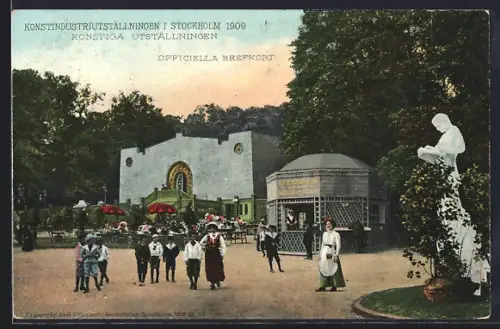 AK Stockholm, Konstindustriutställningen 1909, Konstiga Utställningen, Ausstellung