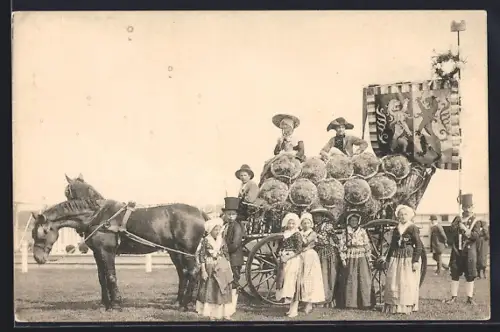 AK `s Gravenhage, Nat. en Int. Landbouw-Tentoonstelling 1913, Provincie Gelderland, Nationaal Historisch Landbouwfeest