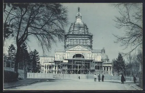 AK Torino, Esposizione 1911, Stato dei lavori al fine Marzo, Padiglione della Città di Torino