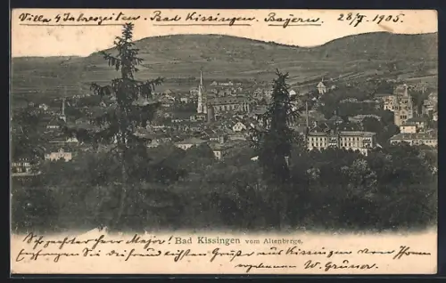 AK Bad Kissingen, Stadtansicht vom Altenberge