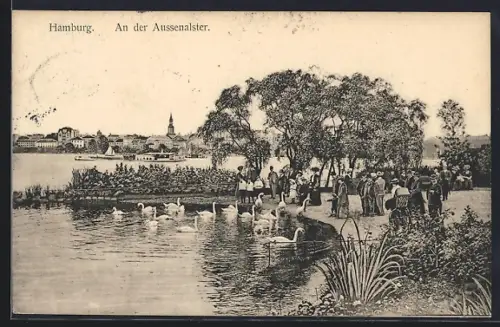 AK Hamburg-St.Georg, An der Aussenalster