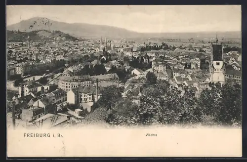 AK Freiburg i. Br., Wiehre, Stadtpanorama