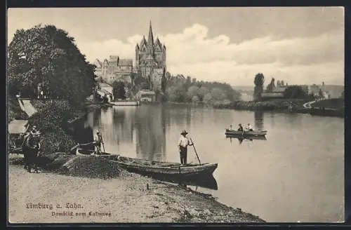 AK Limburg a. Lahn, Dombild vom Lahnufer