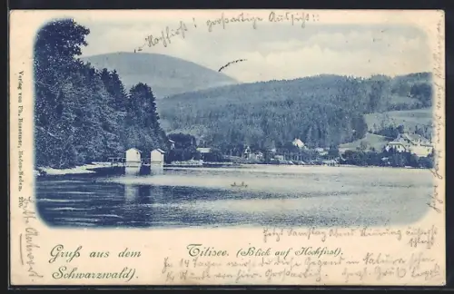 AK Titisee /Schwarzwald, Seeblick auf Hochfirst