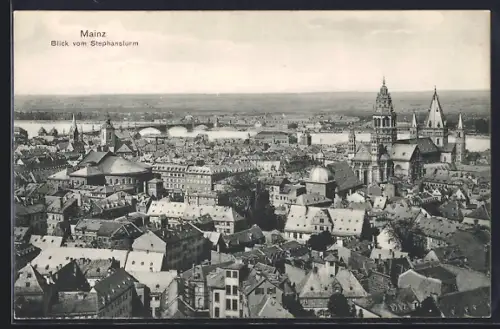 AK Mainz, Blick vom Stephansturm