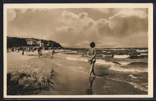 AK Prerow, Strand, Badegäste