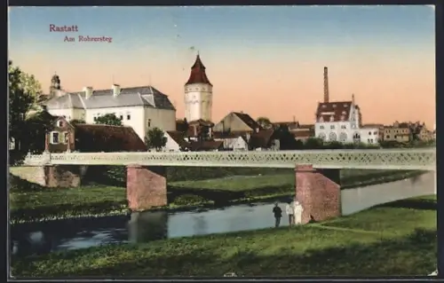 AK Rastatt, Am Rohersteg, Brücke