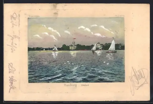 AK Hamburg, Uhlenhorst, Segelboote