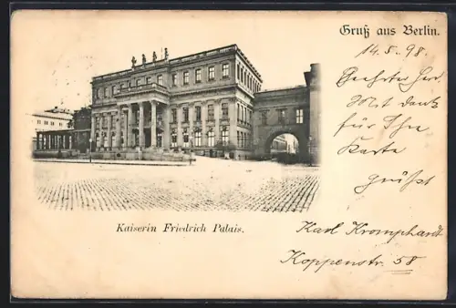 AK Berlin, Kaiser-Friedrich-Palais