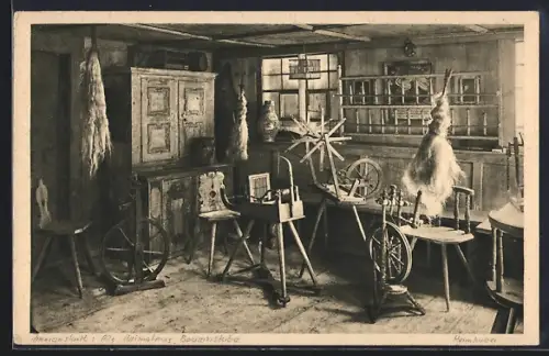AK Immenstadt, Oberallgäuer Heimat-Museum, Bauernstube