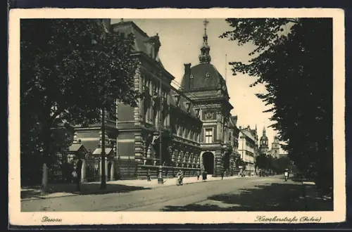 AK Dessau, Kavalierstrasse, Palais