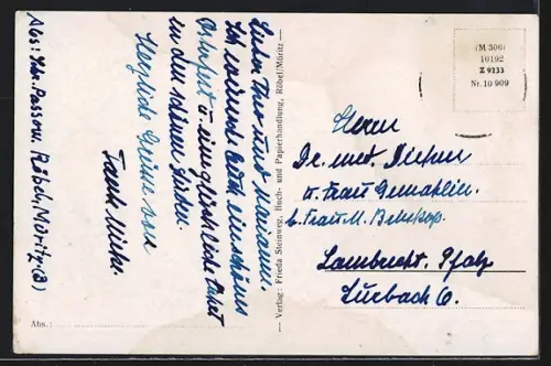 AK Röbel /Müritzsee, Blick auf Marienkirche