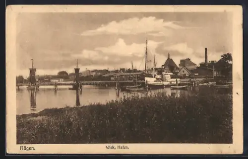 AK Wiek /Rügen, Hafen