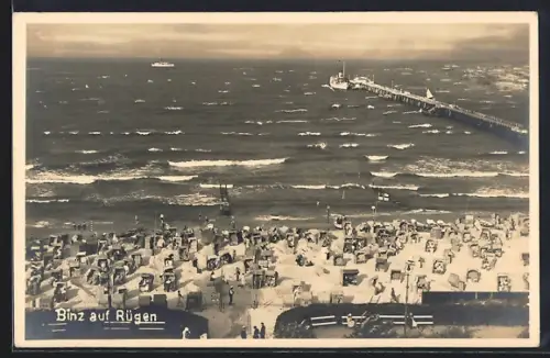 AK Binz auf Rügen, Strand