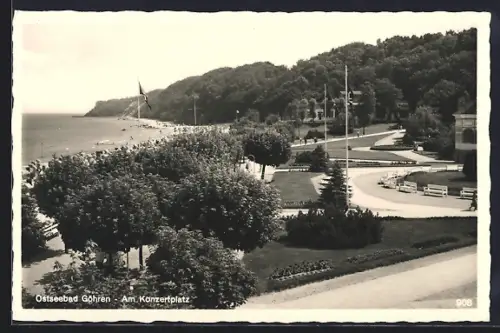 AK Göhren / Rügen, Am Konzertplatz