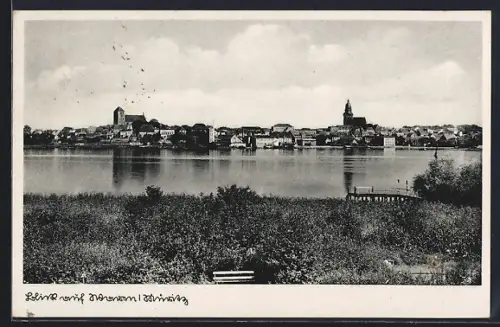 AK Waren /Müritz, Blick auf den Ort