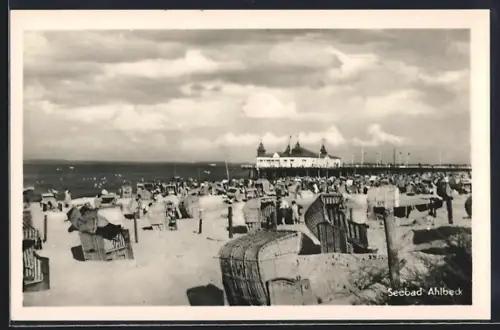 AK Ahlbeck / Ostseebad, Strandansicht