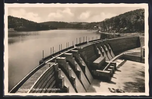 AK Zschopau /Waldheim, Talsperre Kriebstein