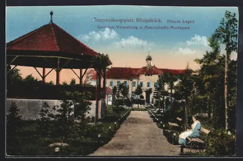 AK Königsbrück, Truppenübungsplatz, Garnison-Verwaltung, Mannschafts-Musikpark