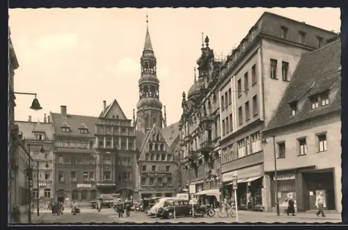 AK Zwickau /Sa., Hauptmarkt, Dom St. Marien