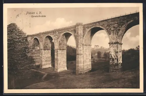 AK Plauen i. V., Syratalbrücke