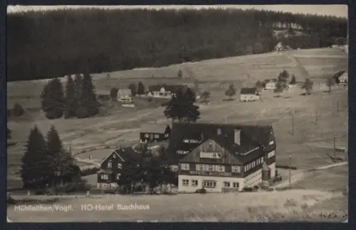 AK Mühlleithen /Vogtl., HO-Hotel Buschhaus