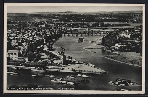 AK Koblenz /Rhein, Deutsches Eck