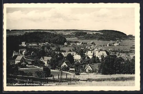 AK Schönbach /Westerwald, Ortsansicht mit Kirche