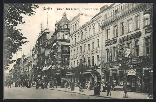 AK Berlin, Unter den Linden, Kranzler-Ecke
