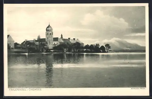 AK Fraueninsel i. Chiemsee, Blick auf die Insel