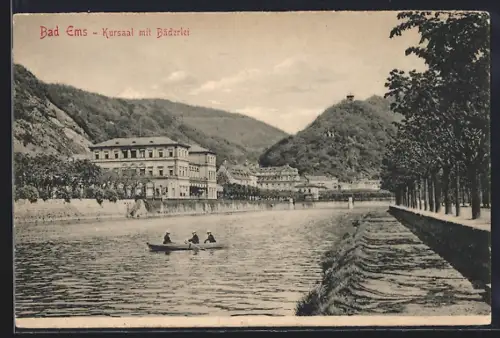 AK Bad Ems, Kursaal mit Bäderlei