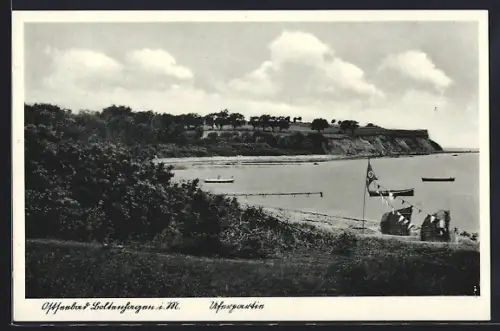 AK Boltenhagen i. M., Uferpartie, Strandkörbe