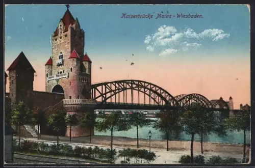 AK Mainz, Kaiserbrücke